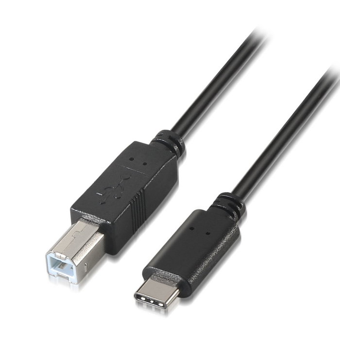 Aisens Cable USB 2.0 USB-C a USB-B, 1m, Negro Aisens Cable USB 2.0 USB-C a USB-B, 1m, Negro